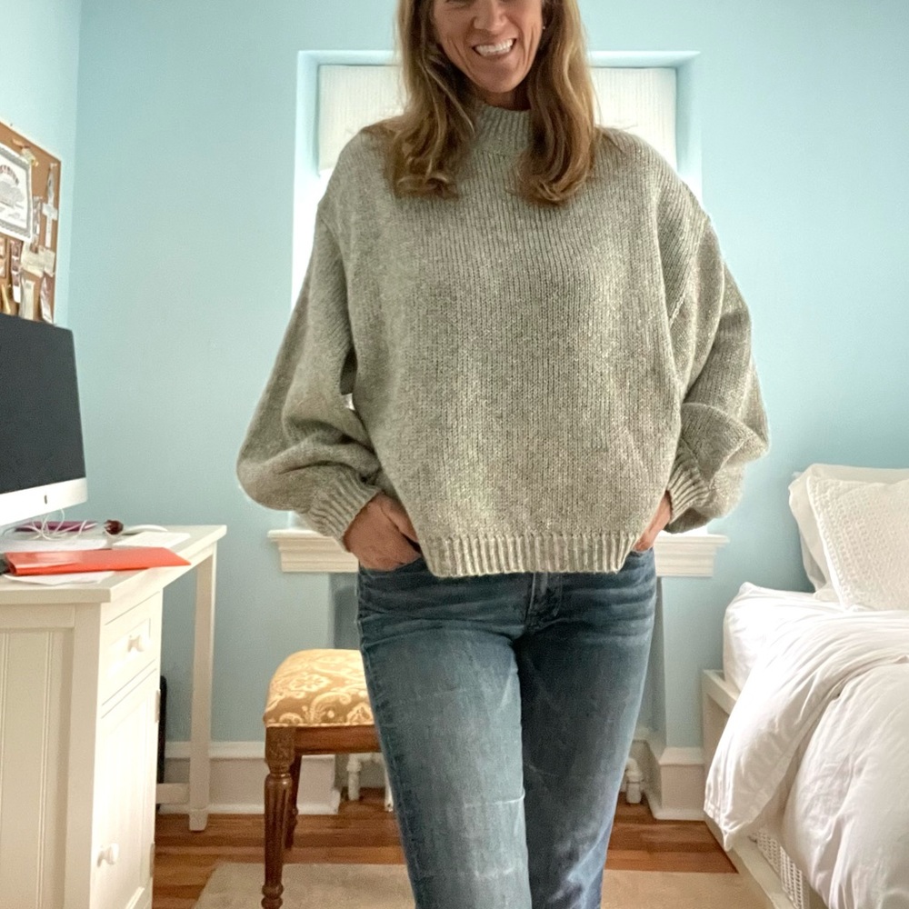 BB Dakota Metallic Turtleneck Sweater